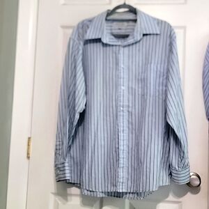 Eighty Eight XL Blue striped long sleeve dress shirt